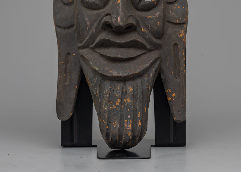 Wood Face Mask | Timeless Relic of Cultural Heritage and Artistic Craftsmanship