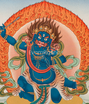Sacred Acala Canvas Print | Wrathful Guardian of the Dharma