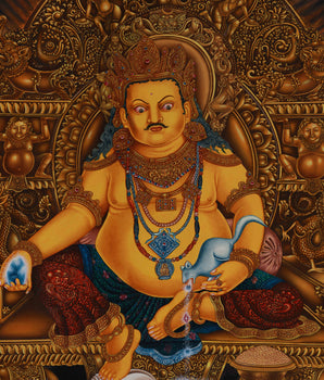 A Realistic Portrayal of Deity of Wealth, Jambhala | The Guardian of Prosperity