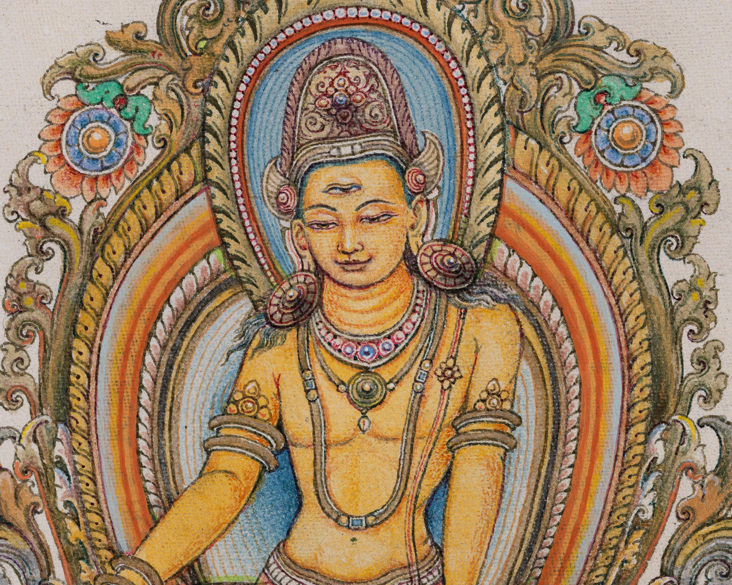 High-Quality Print Of Indra God | Indra The Lord Of Heaven | Himalayan Art