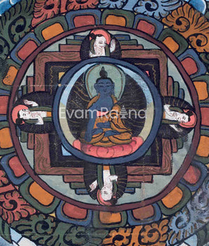 Vintage Buddha Mandala | Aged Cultural Masterpiece