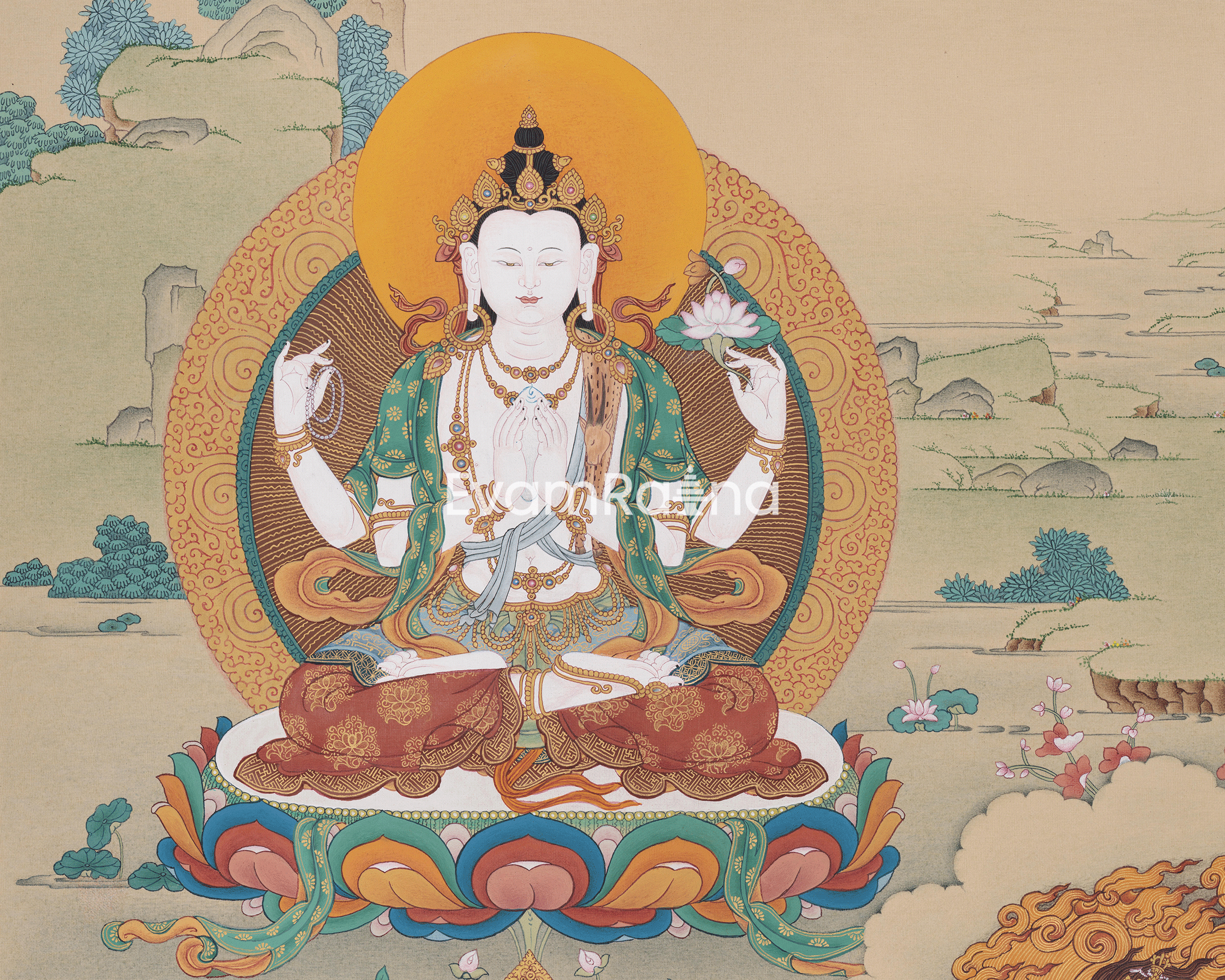 Trio Bodhisattva: Chenrezig, Manjushri, and Vajrapani | Compassion, Wisdom, and Power