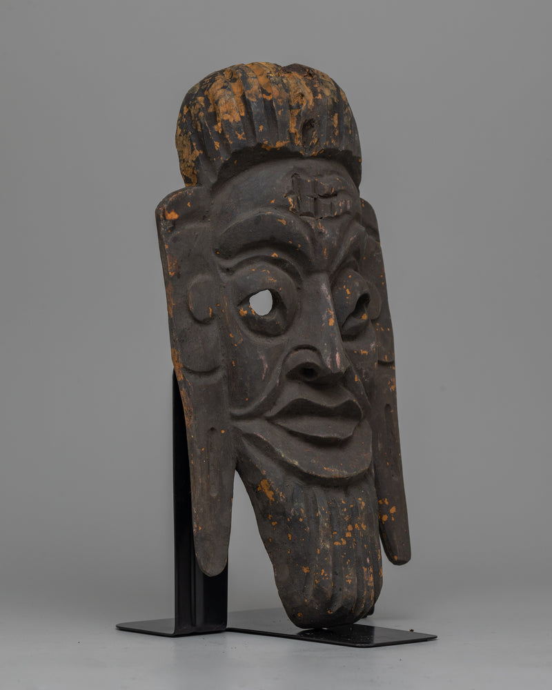 Wood Face Mask | Timeless Relic of Cultural Heritage and Artistic Craftsmanship