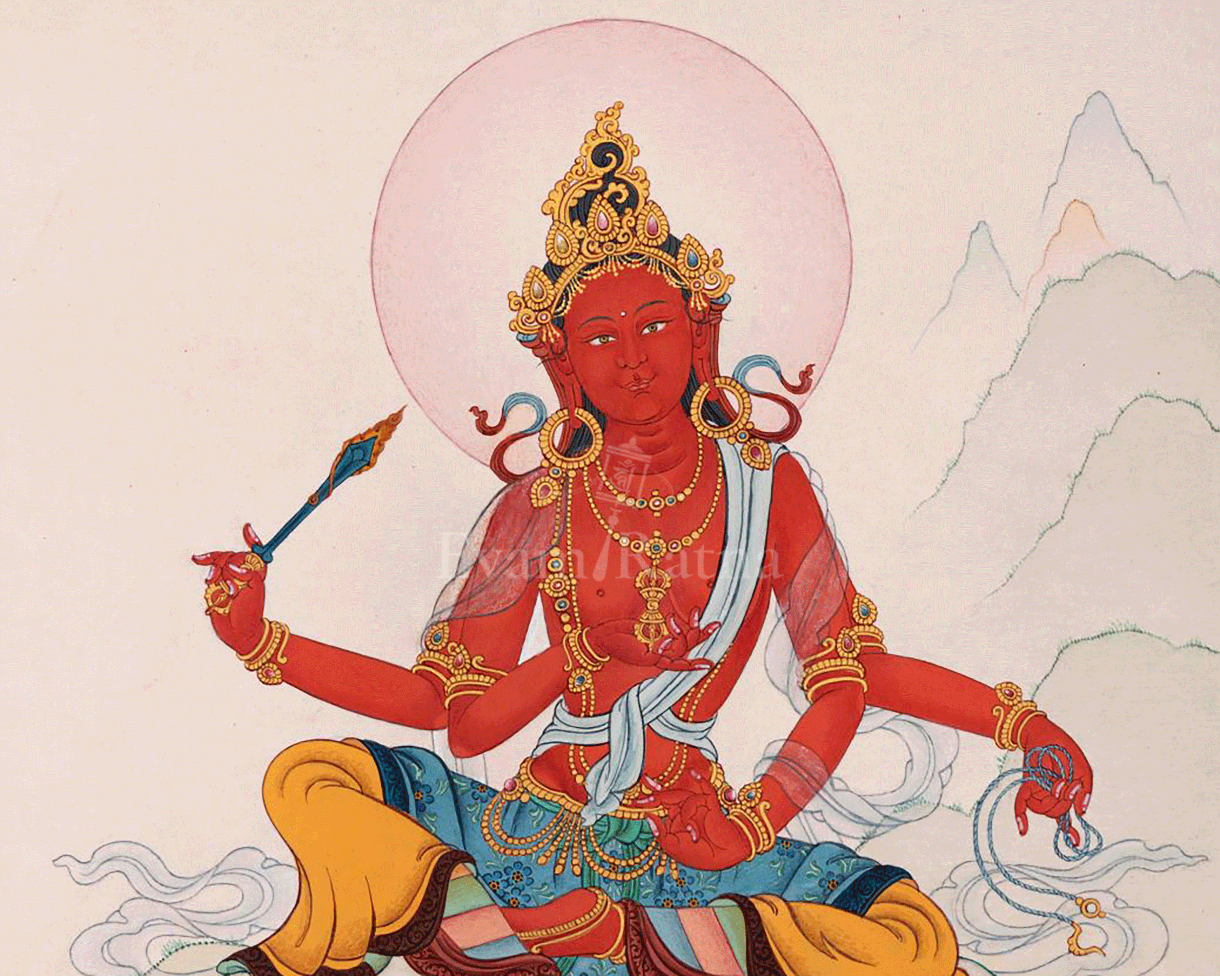 Trilokya Vijaya Tara | 21 Tara of Surya Gupta Thangka
