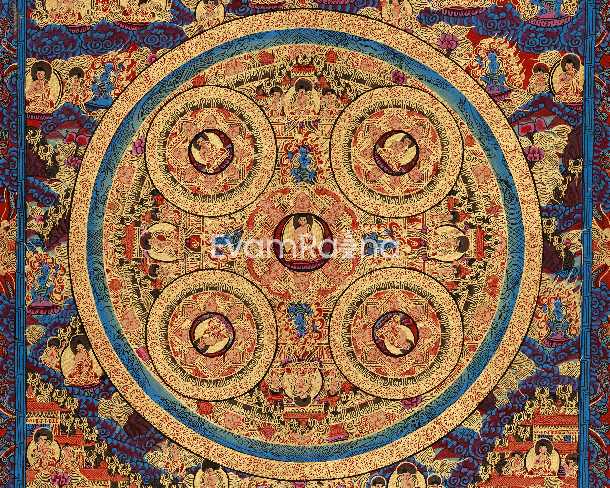 Sacred Buddha Mandala Art | A Divine Representation of Enlightened Universe