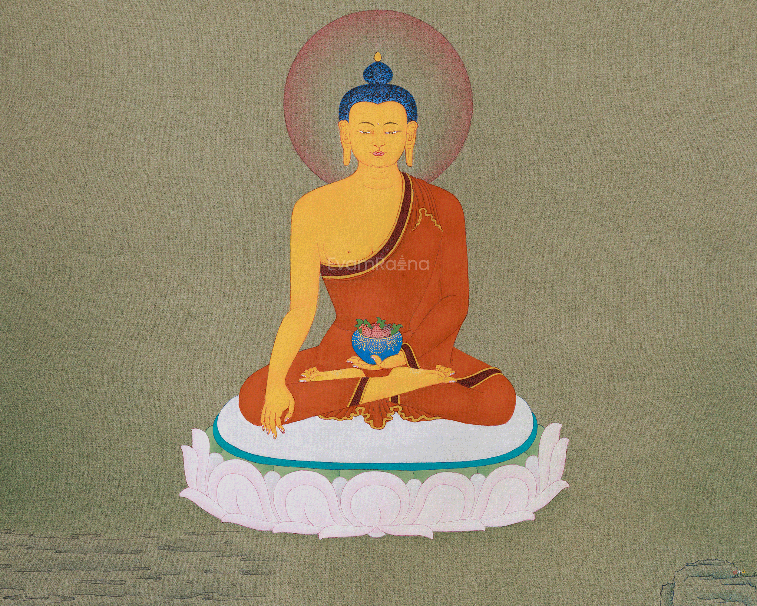 Traditional Buddha Shakyamuni Artwork | Historical Buddha, Peace, and Devotion