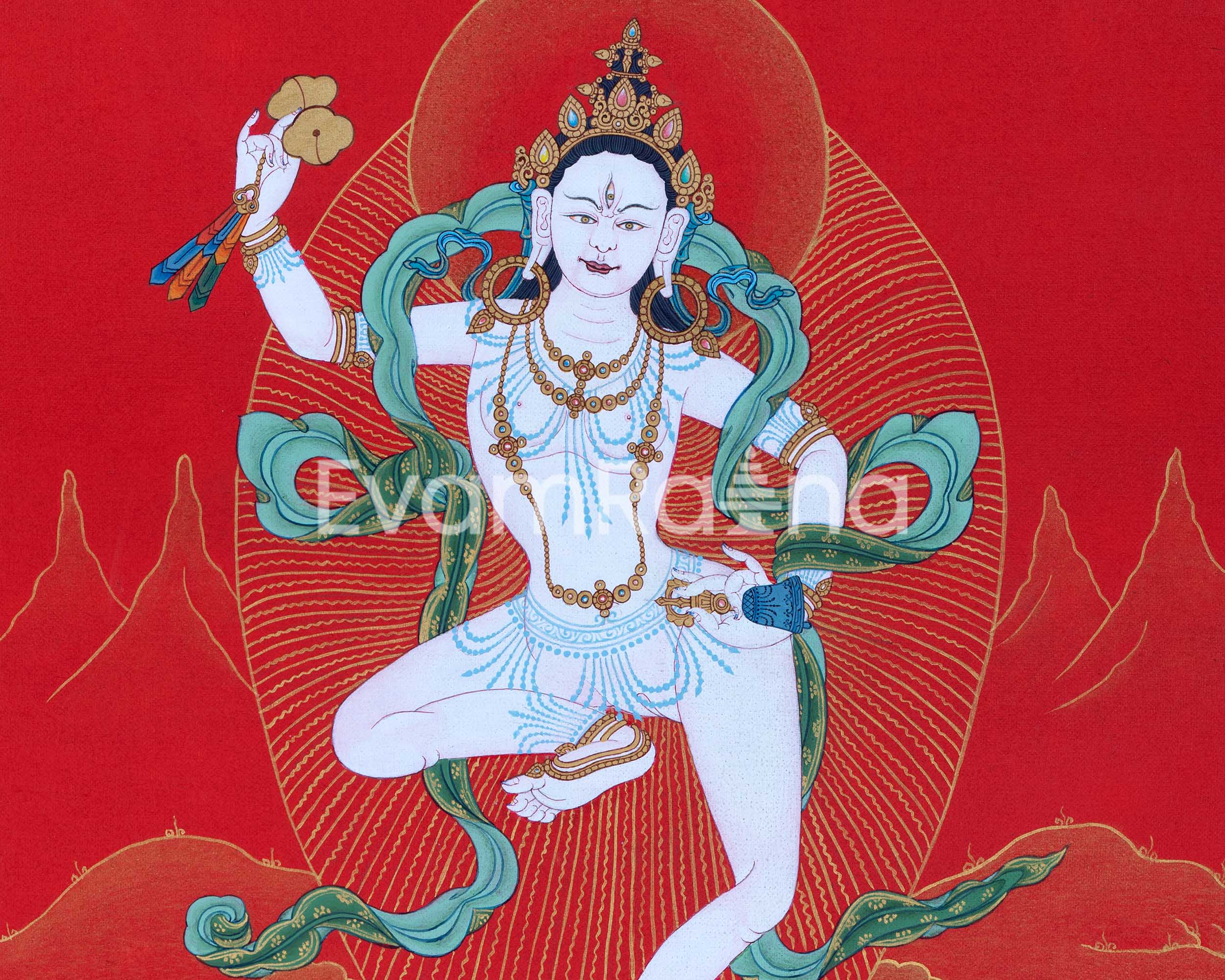 Radiant Mother Machig Labdron Thangka