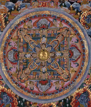 Buddha Mandala Thangka | Handmade Sacred Thangka Painting