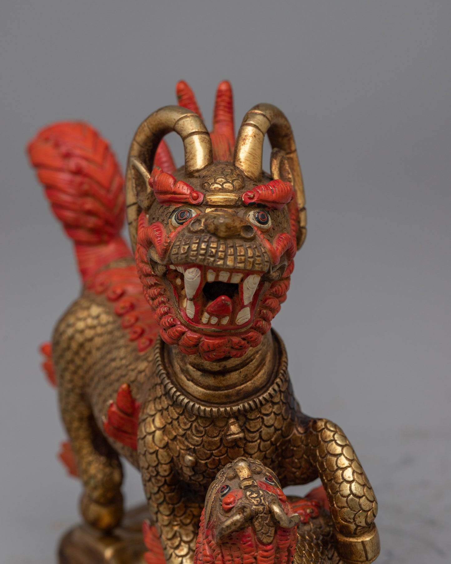 Chi Lin/Qilin Kylin Statue | Handcrafted Feng Shui Decor for Abundance and Protection