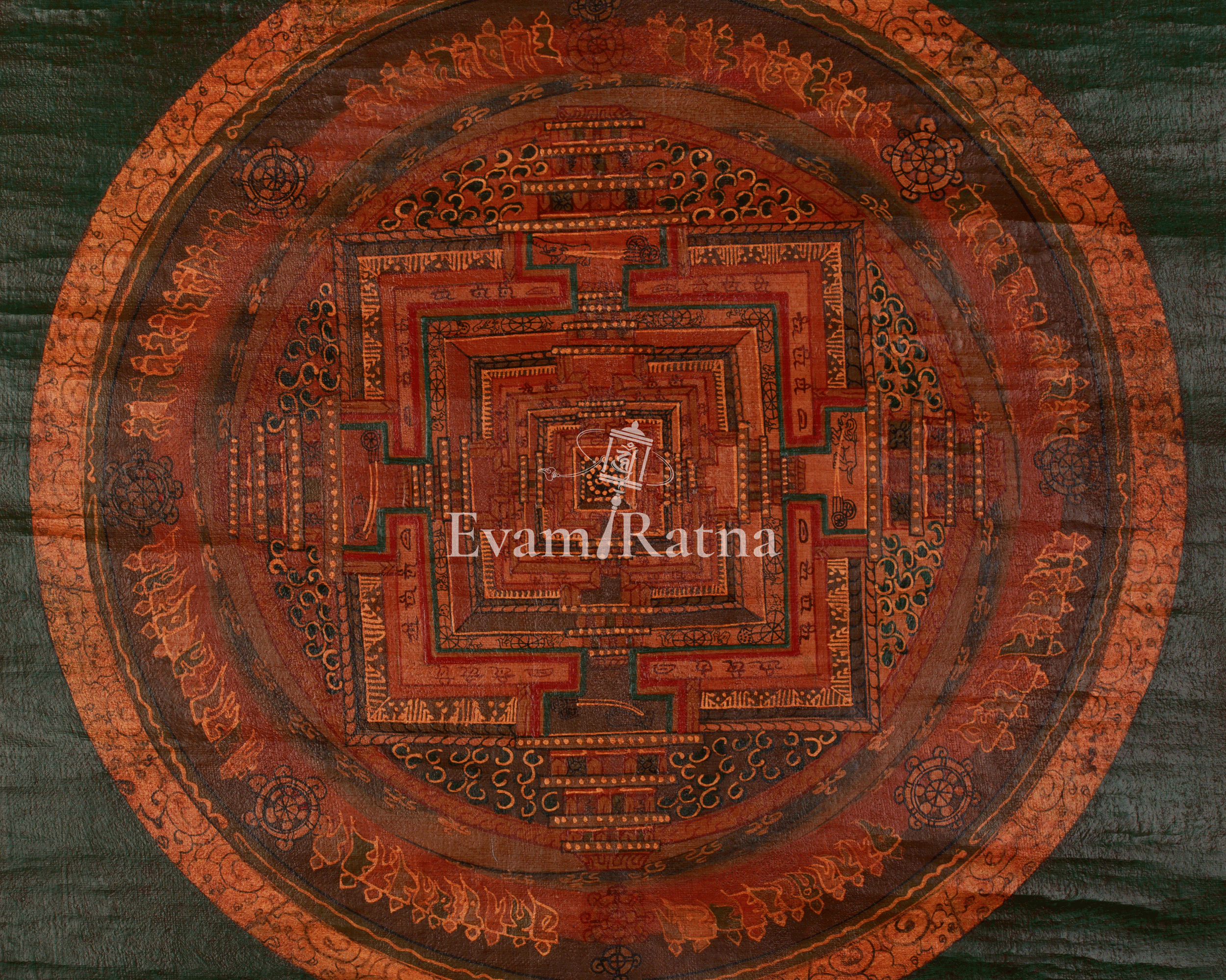 Himalayan Art of The Kalachakra Mandala | Buddhist Meditation Artwork