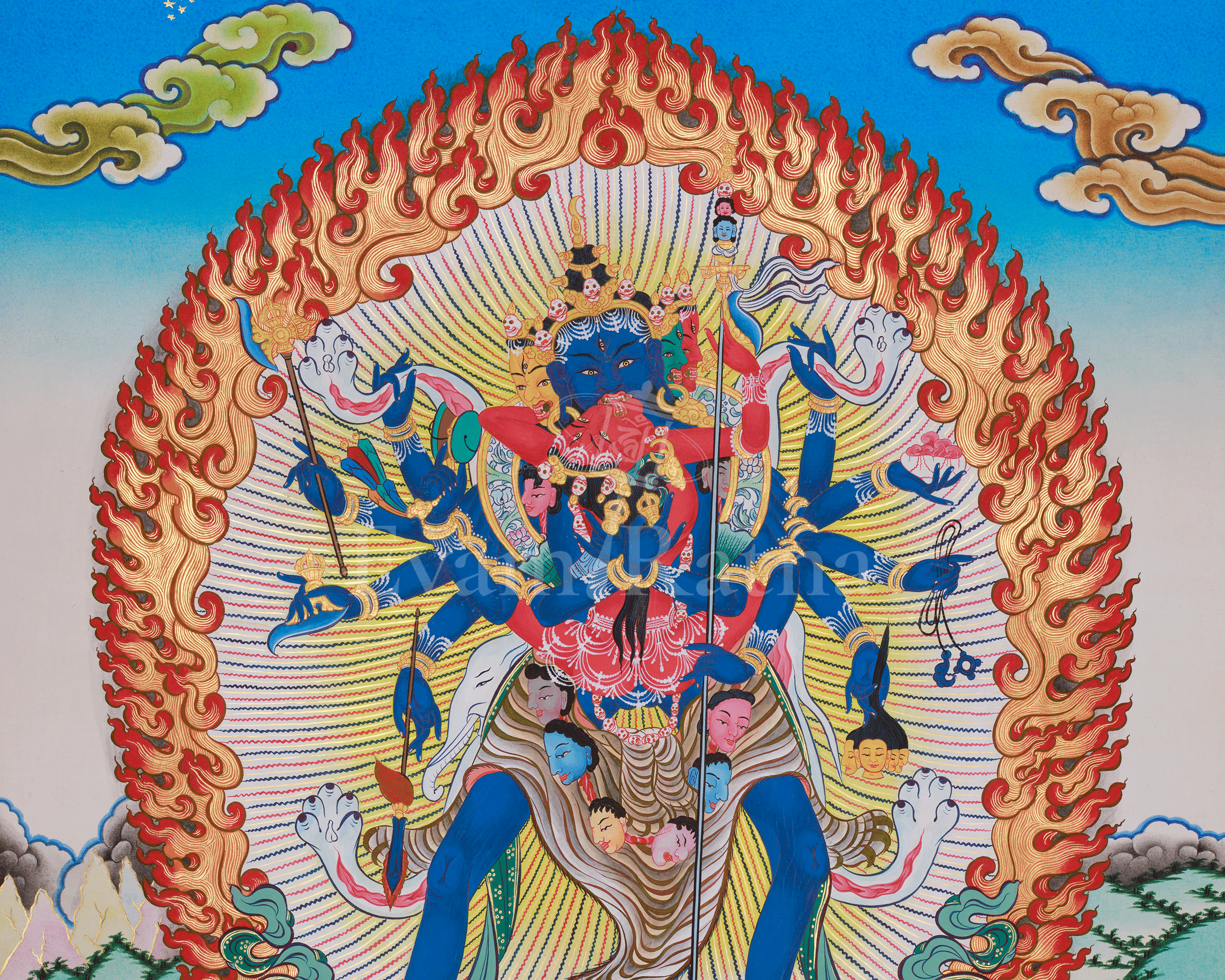 Tantric deity Chakrasamvara Thangka | Spiritual Empowerment