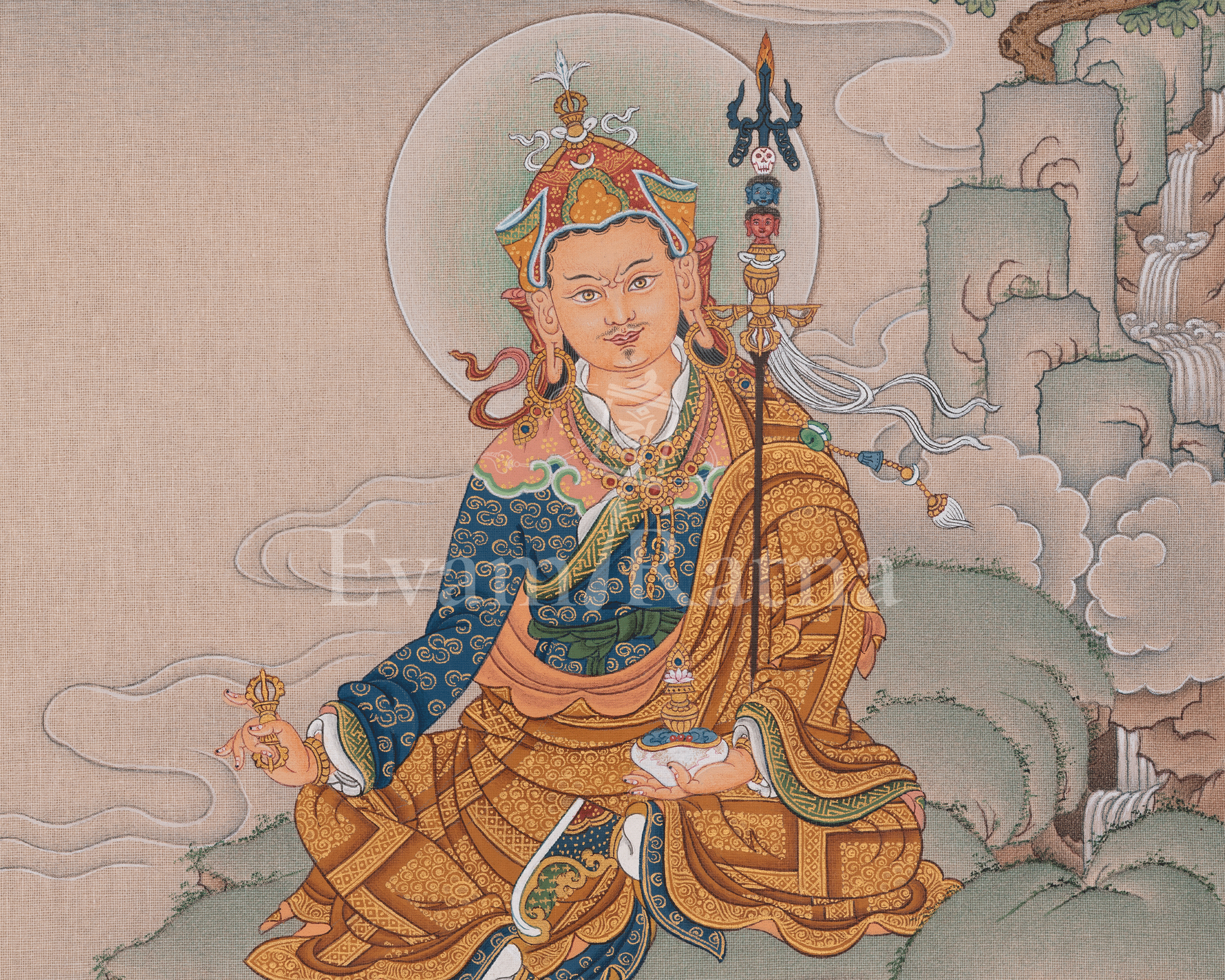 Guru Rinpoche Sacred Art | Founder of The Nyingma Tradition | Spiritual Gift