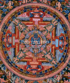 Vintage Mandala of Hevajra | Mandala Thangka