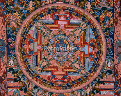 Vintage Mandala of Hevajra | Mandala Thangka