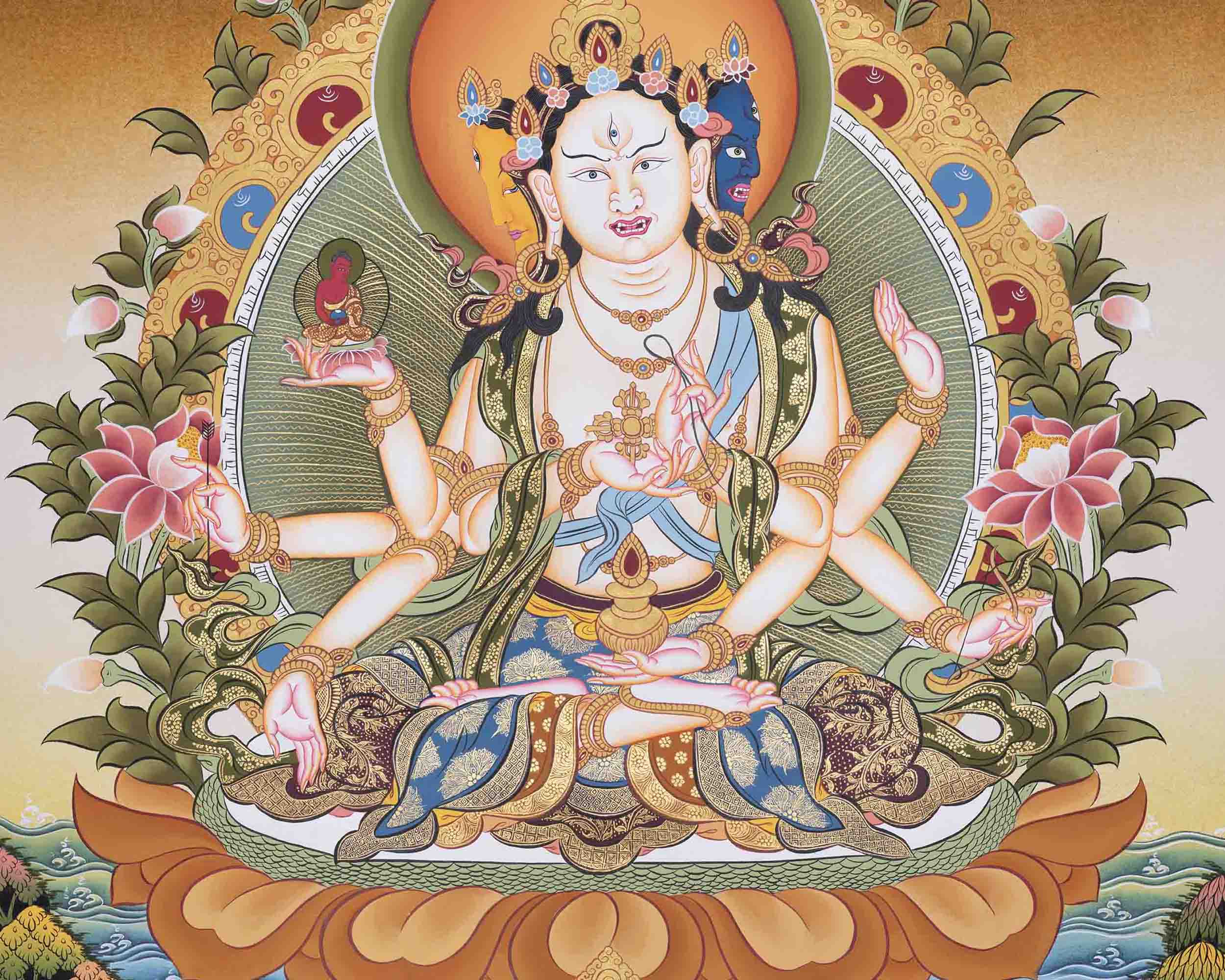 Wall Hanging Namgyalma Thangka | Decoration For Meditation And Yoga
