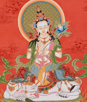 Samantabhadra Buddha Thangka | Buddhist of Enlightenment & Wisdom Artwork