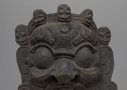 Mahakala Wooden Mask | A Symbol of Protection and Spiritual Strength