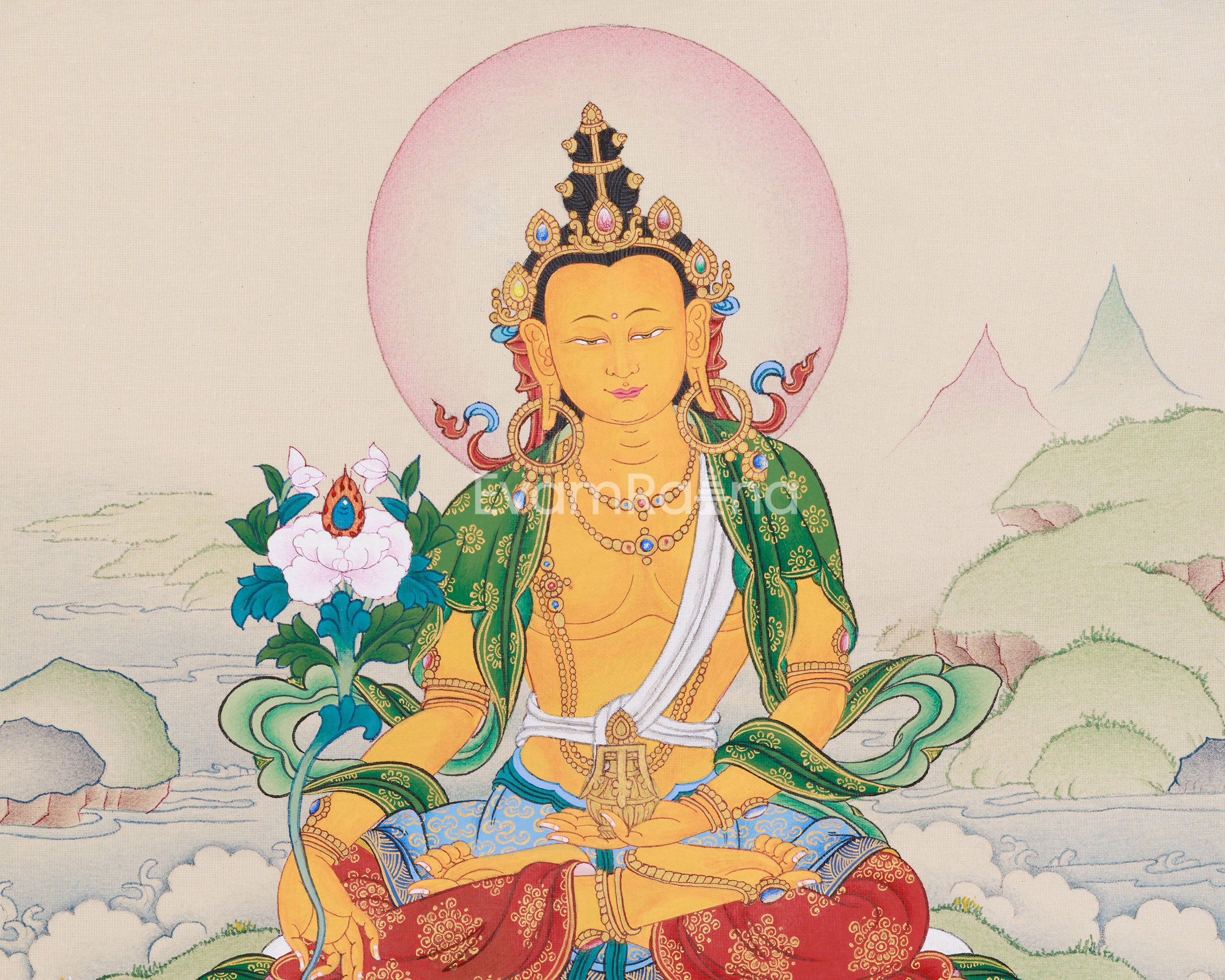 Kshitigarbha Artwork | The Bodhisattva of Compassion and Protector of Souls