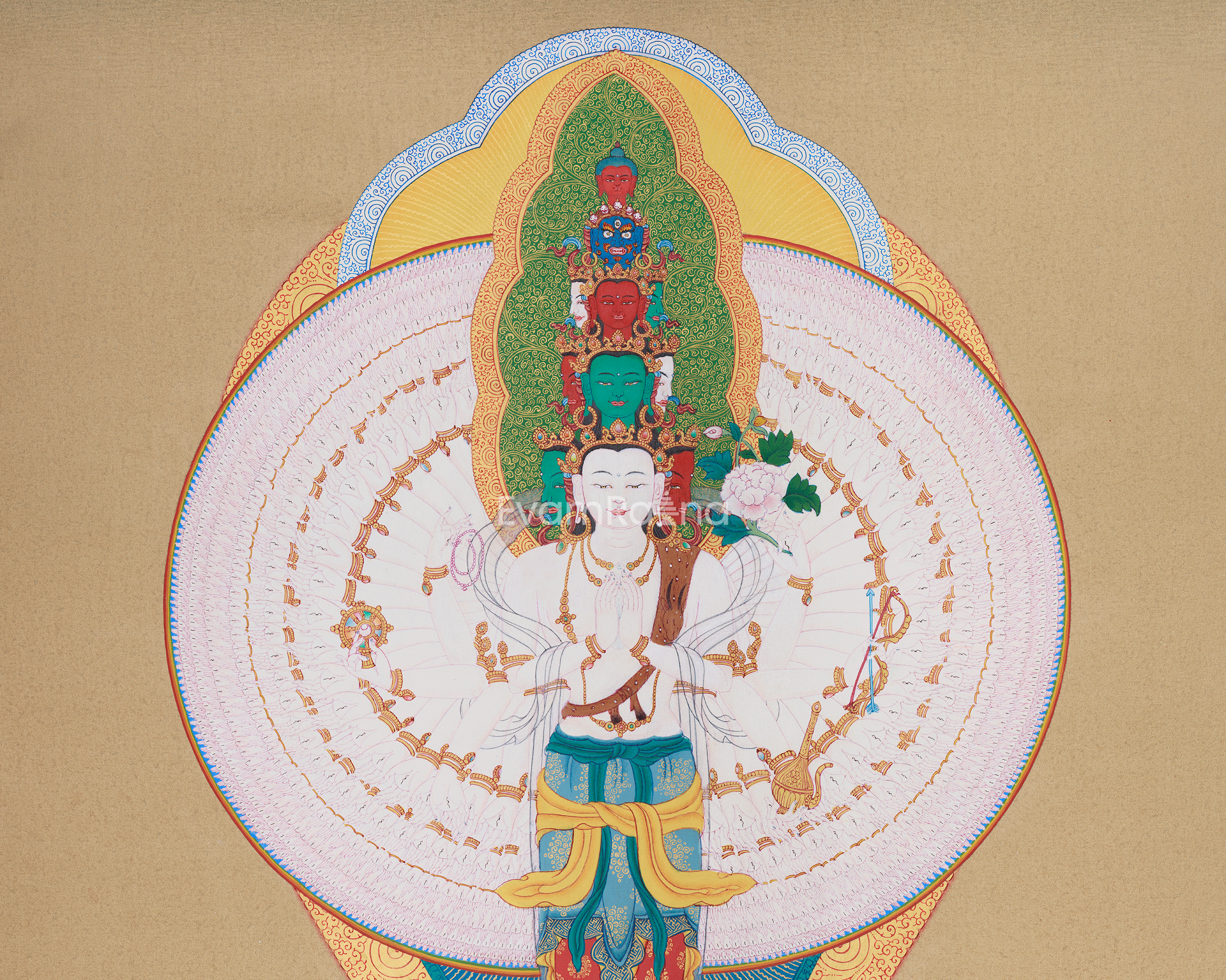 Buddha Avalokiteshvara | Spiritual Artwork of the Bodhisattva Who Alleviates Suffering