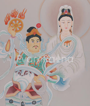 Guanyin (Avalokitesvara) Artwork |  White-Robed Bodhisattva of Compassion