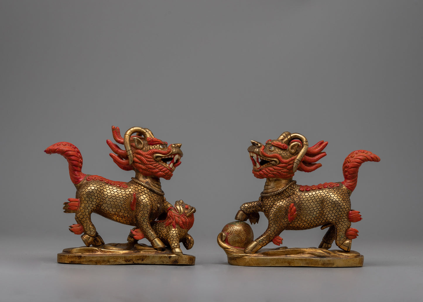 Chi Lin/Qilin Kylin Statue | Handcrafted Feng Shui Decor for Abundance and Protection