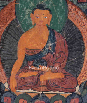 Vintage Shakyamuni Buddha Thangka | Thangka Hand Painted
