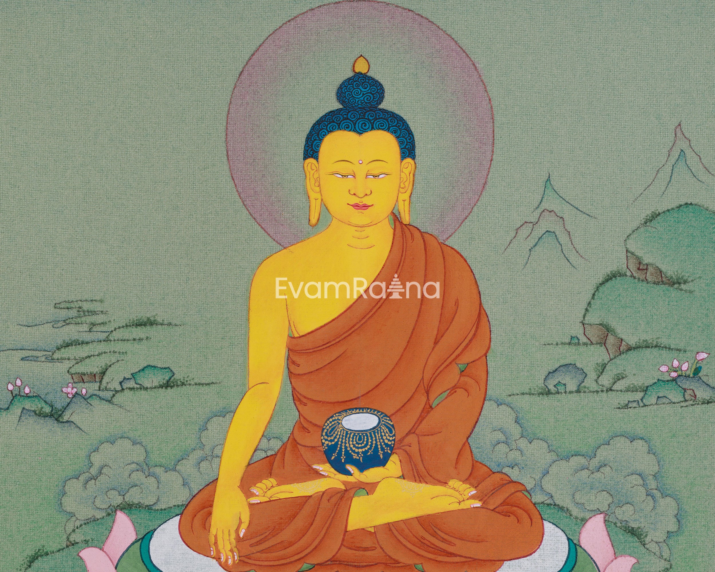 Shakyamuni Buddha Spiritual Thangka | Path to Awakening
