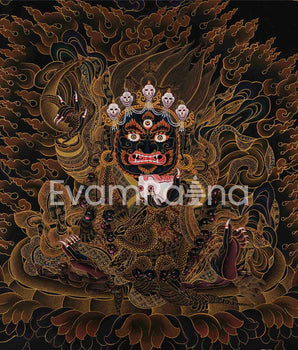Mahakala Thangka Art | Guardian Deity in Tibetan Buddhism | Wrathful Protector