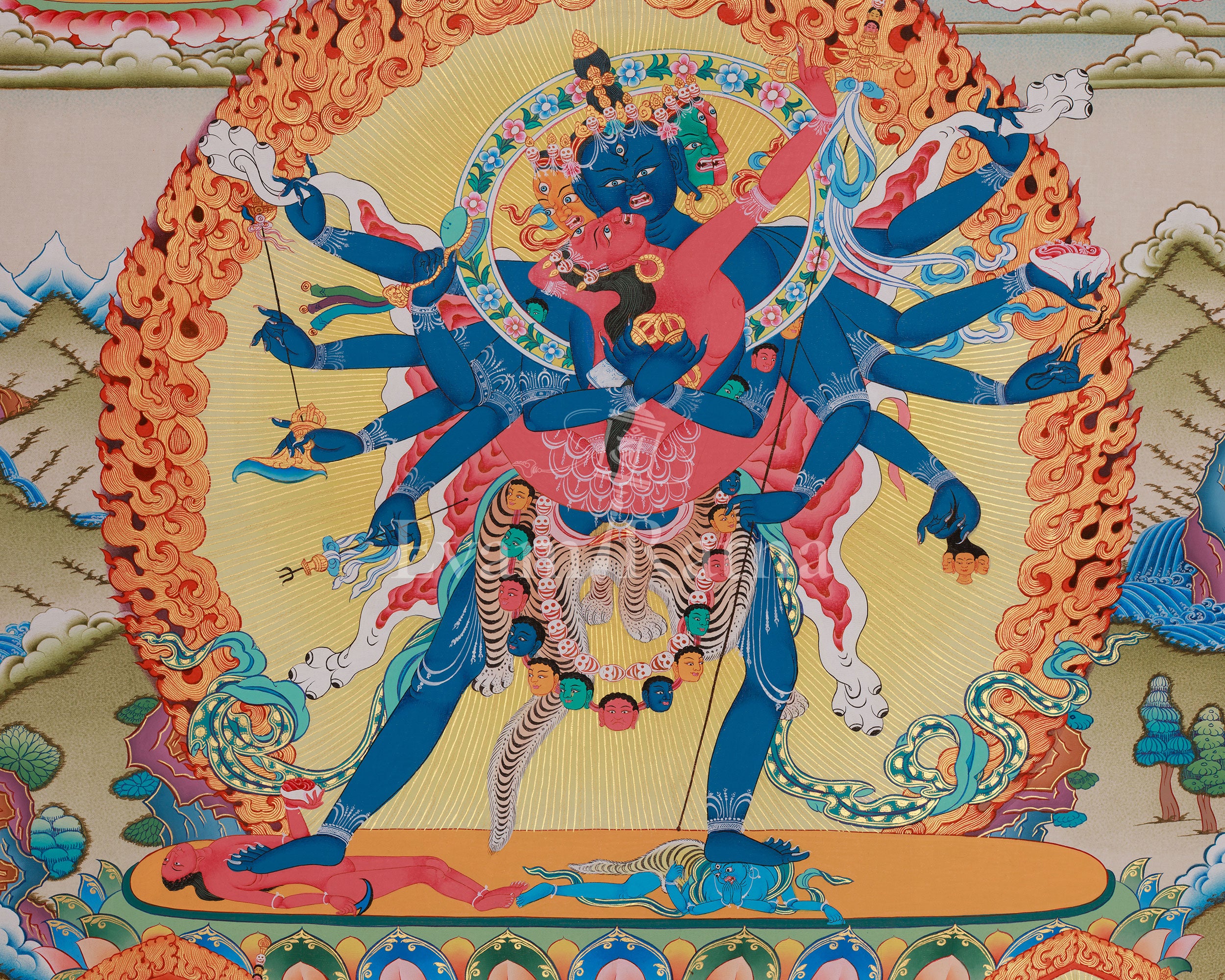 Chakrasamvara Buddhist Art | Tantric Wisdom and Transformation Deity