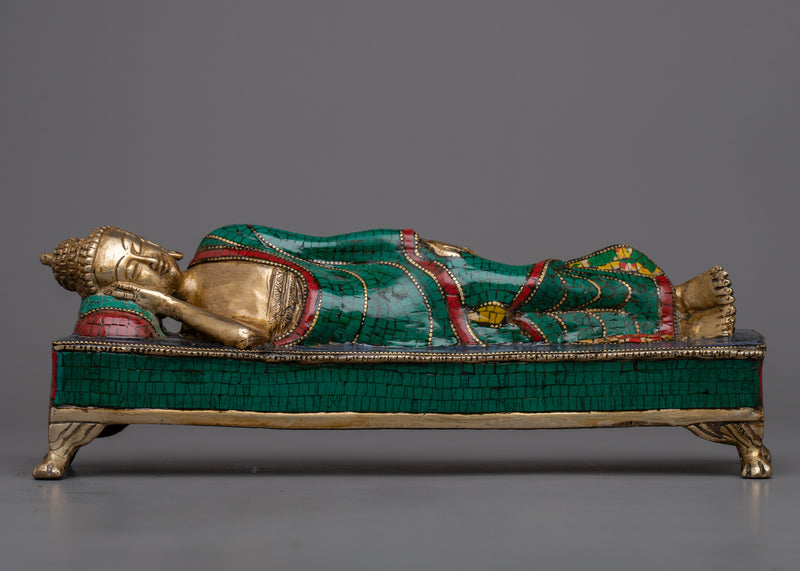 Brass Reclining Buddha Statue | An Icon of Tranquility and Enlightenment