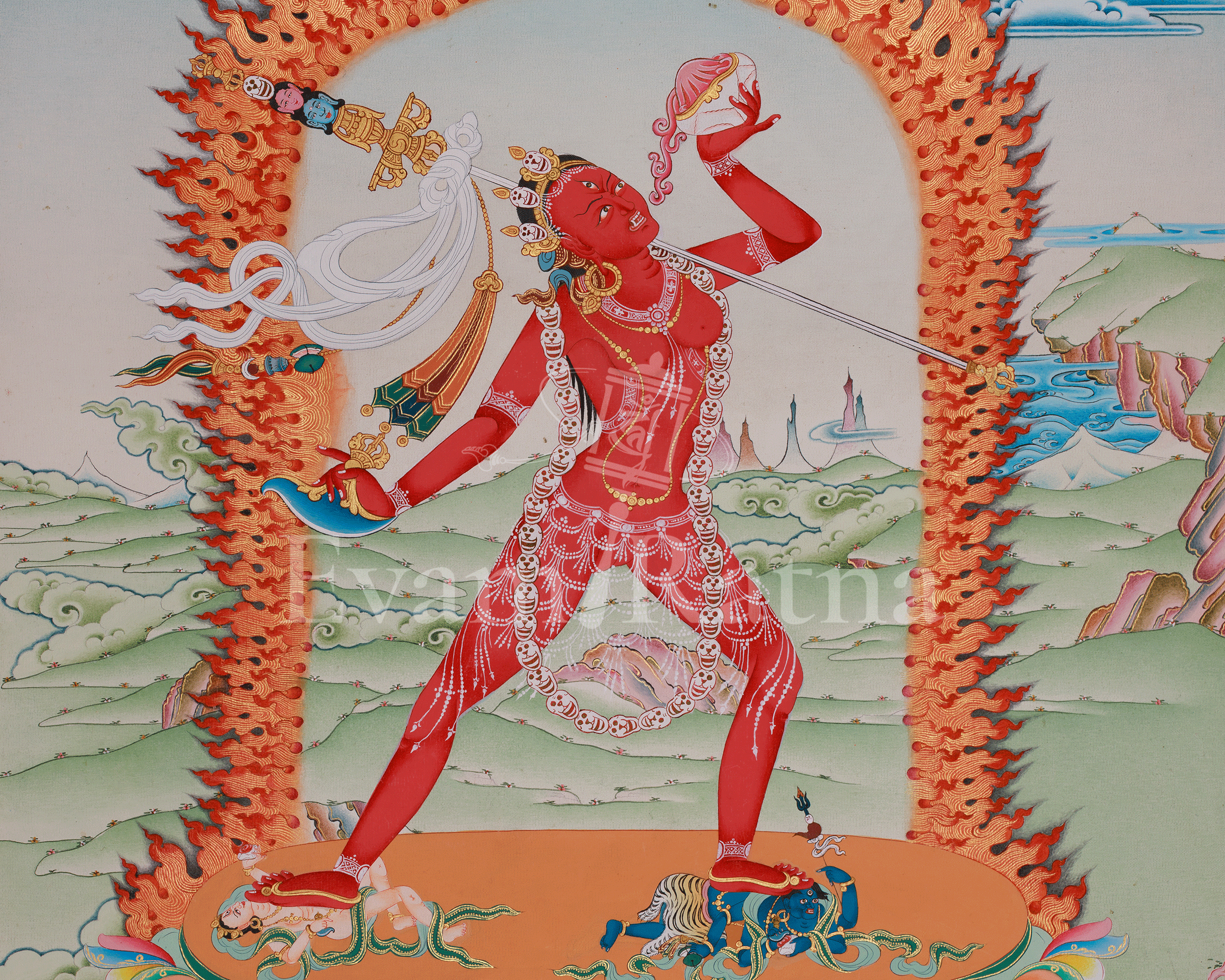 Vajrayogini Dakini Buddhist Art | Represent Compassion, and Spiritual Awakening