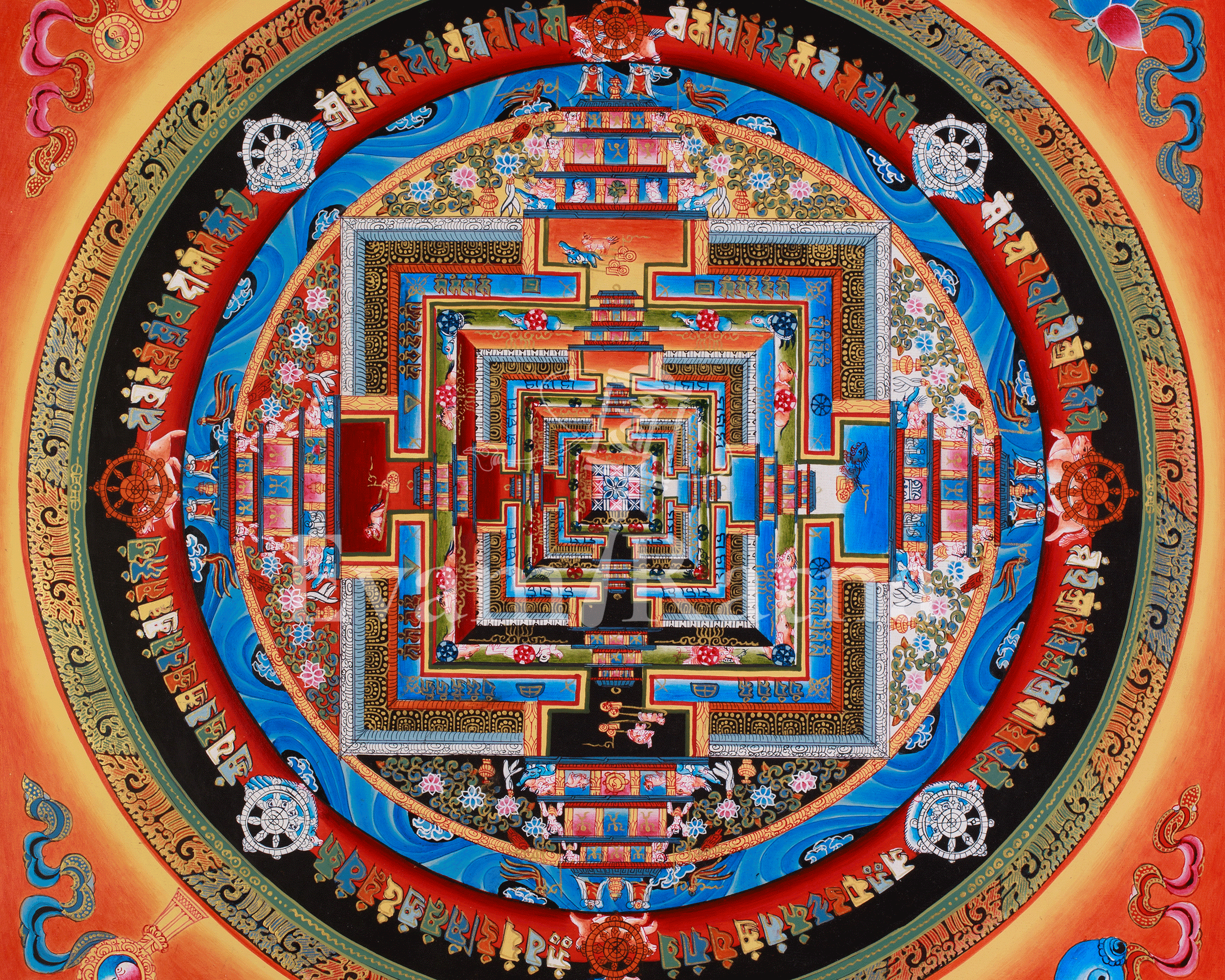 Kalachakra Mandala Thangka Art | Symbolizing Time and Universal Balance
