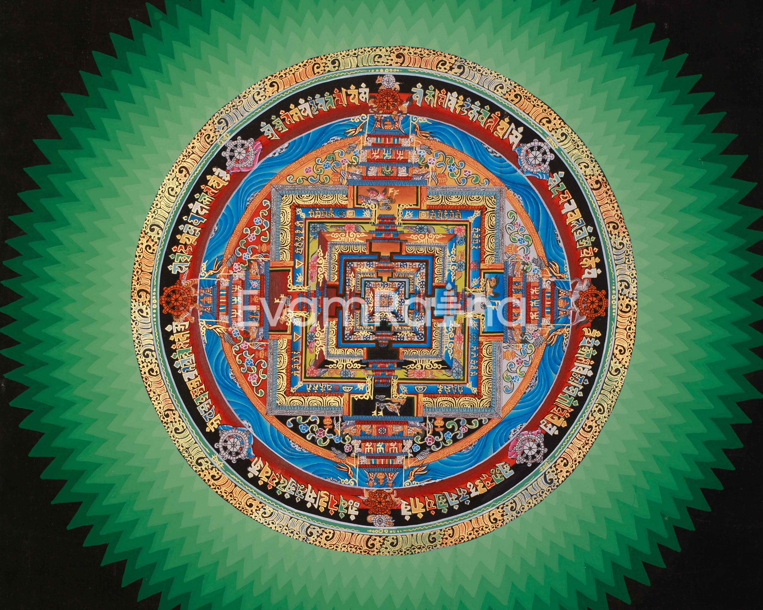 Himalayan Kalachakra Mandala Artwork
