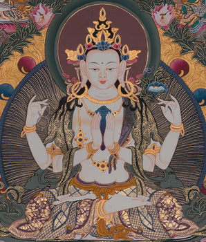 Chenrezig Artwork | Divine Representation of Compassion and Peace