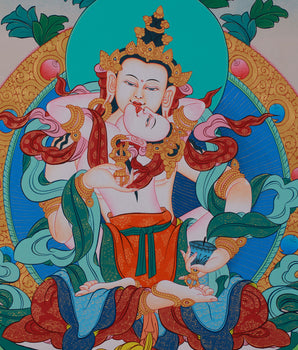 Vajrasattva Yab Yum | Thangka for Purification & Spiritual Awakening