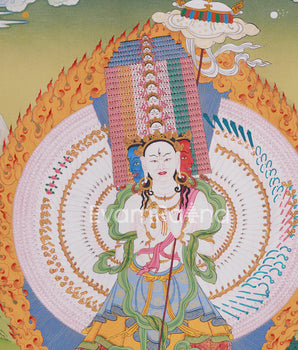 30-Inch Dukar Thangka | Goddess of Protection and Purification