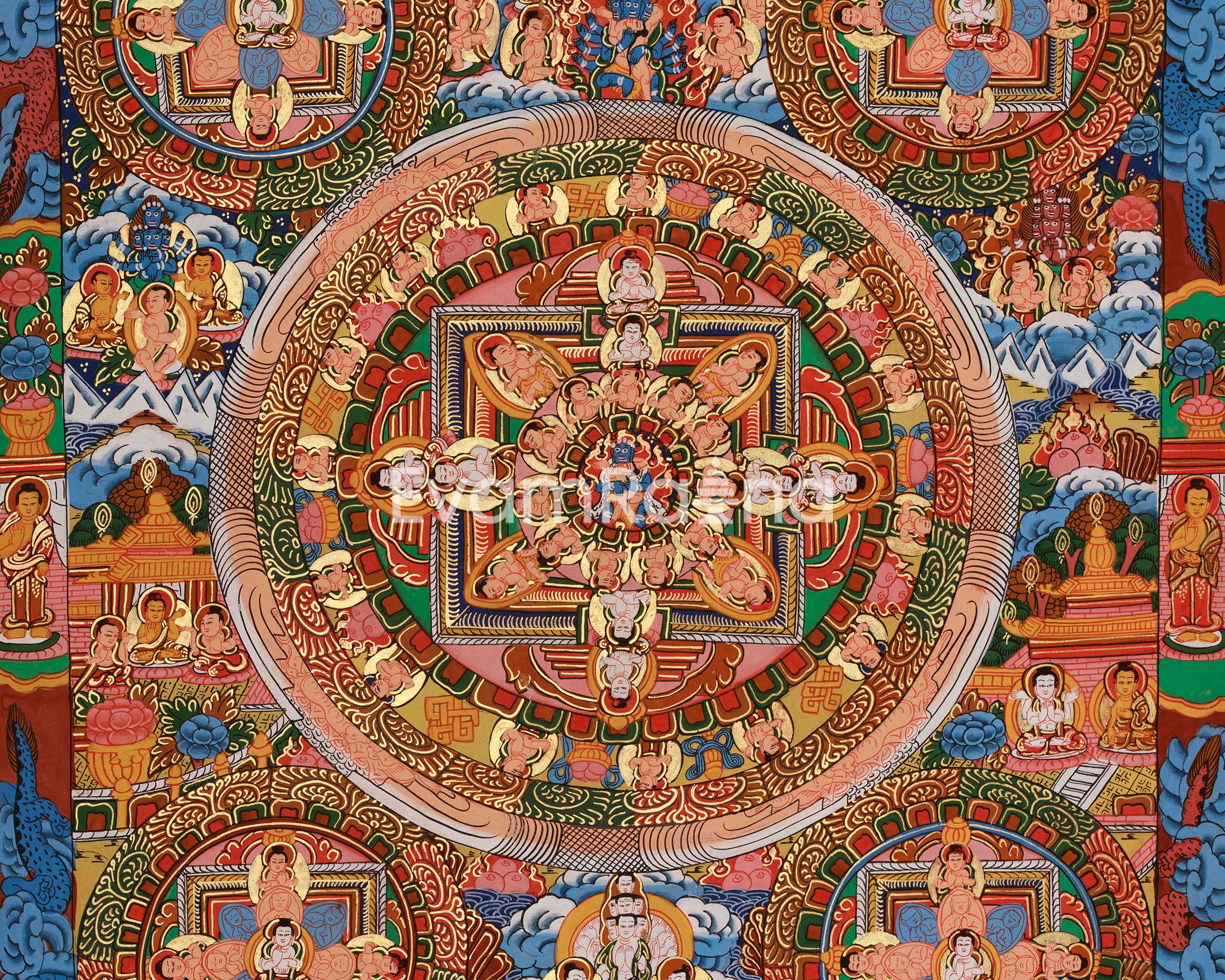 Traditional Five Mandala Art | Inner Transformation and Awakening