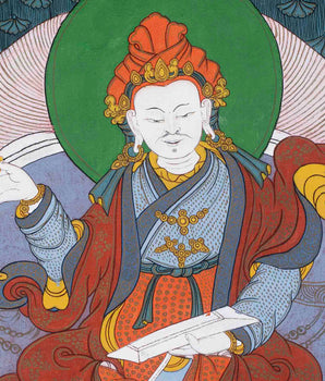 The Majesty of King Dza Thangka | Traditional Buddhist painting