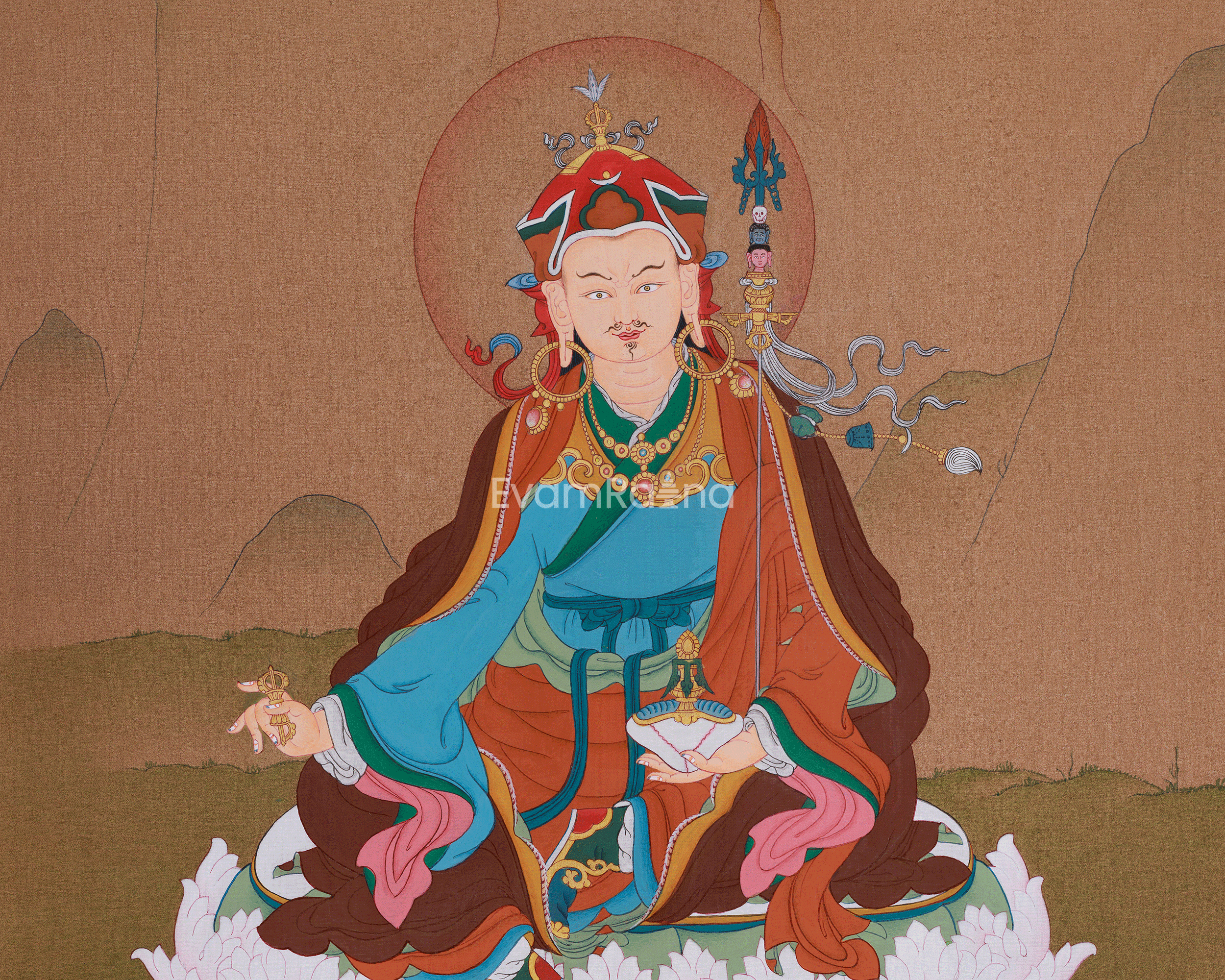 Spiritual Leader, Padmasambhava Artwork | The Lotus-Born Teacher of Tibetan Buddhism