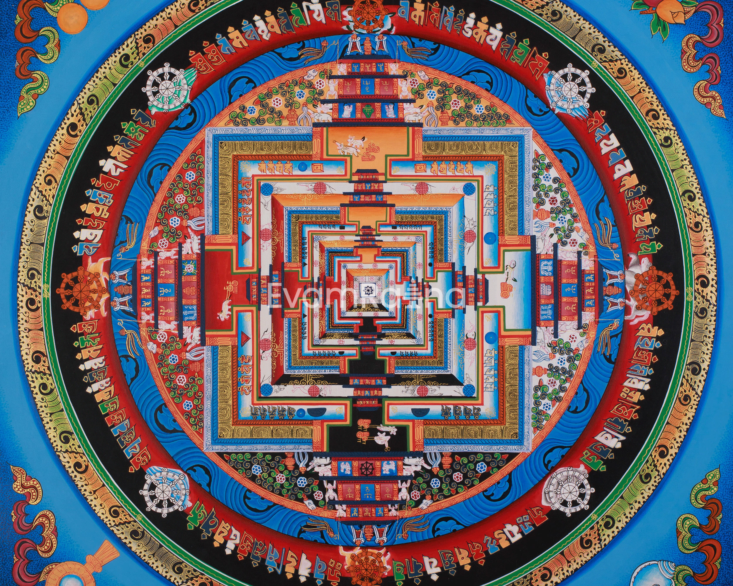 Himalayan Kalachakra Mandala | Divine Cosmic Harmony And Enlightenment