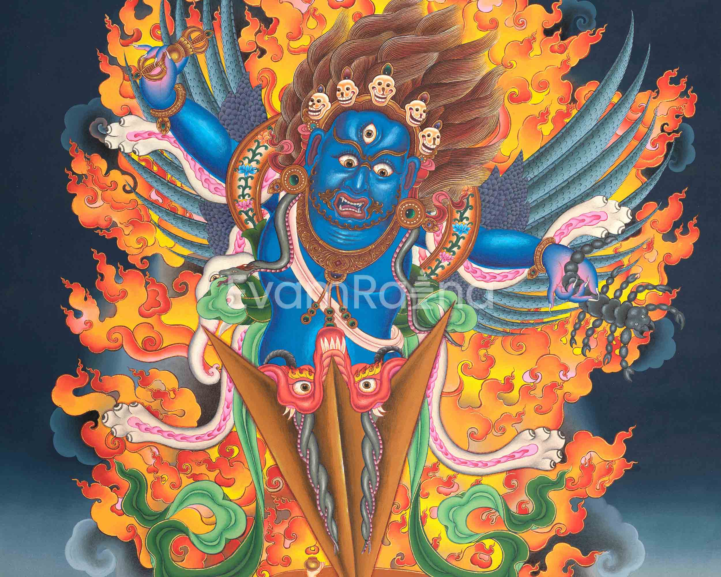 Dorje Phurba Thangka Print | Spiritual Gifts | Canvas For Meditation