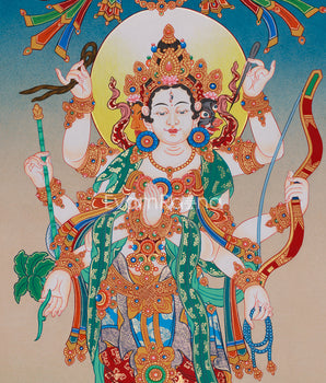30 Inch Goddess of Dawn, Marichi | Spiritual Artwork of Light and Protection