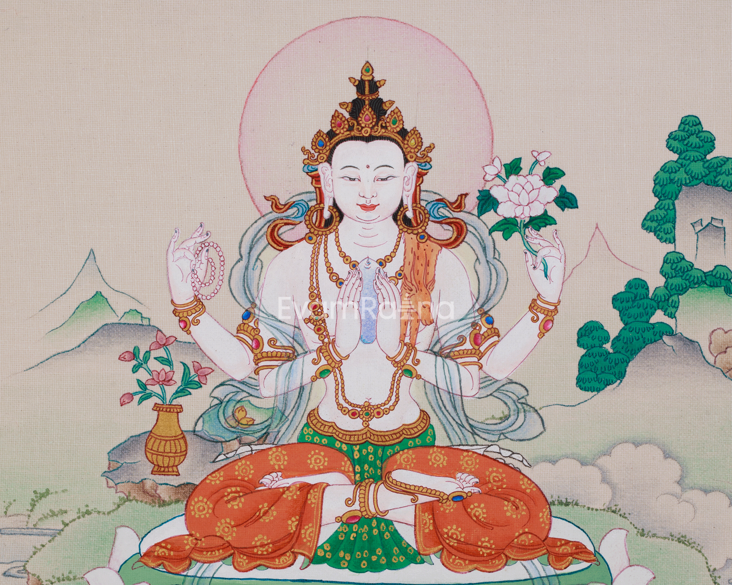 Chenrezig, The God of Universal Compassion | Symbol of Loving-Kindness and Awakening