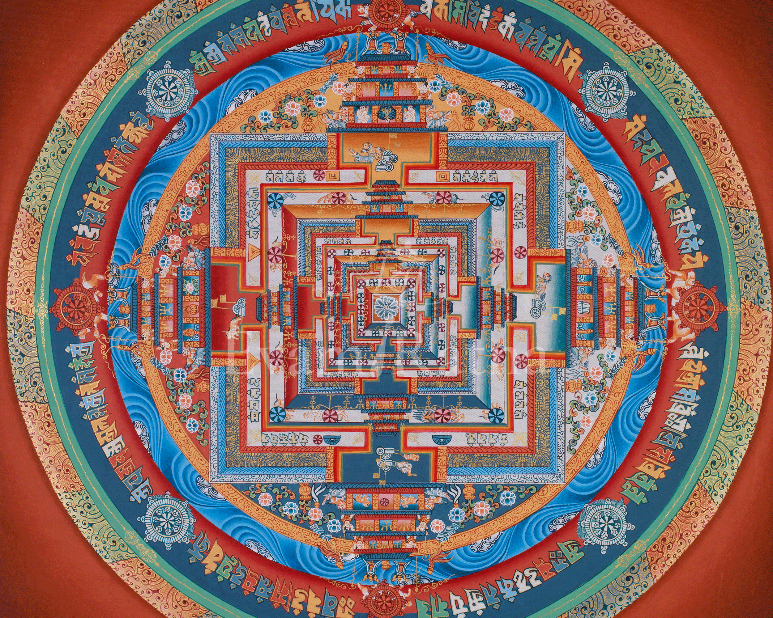 Wheel of Time Painting | Kalachakra Mandala