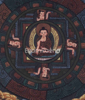 Vintage Buddha Mandala | Buddha Painting