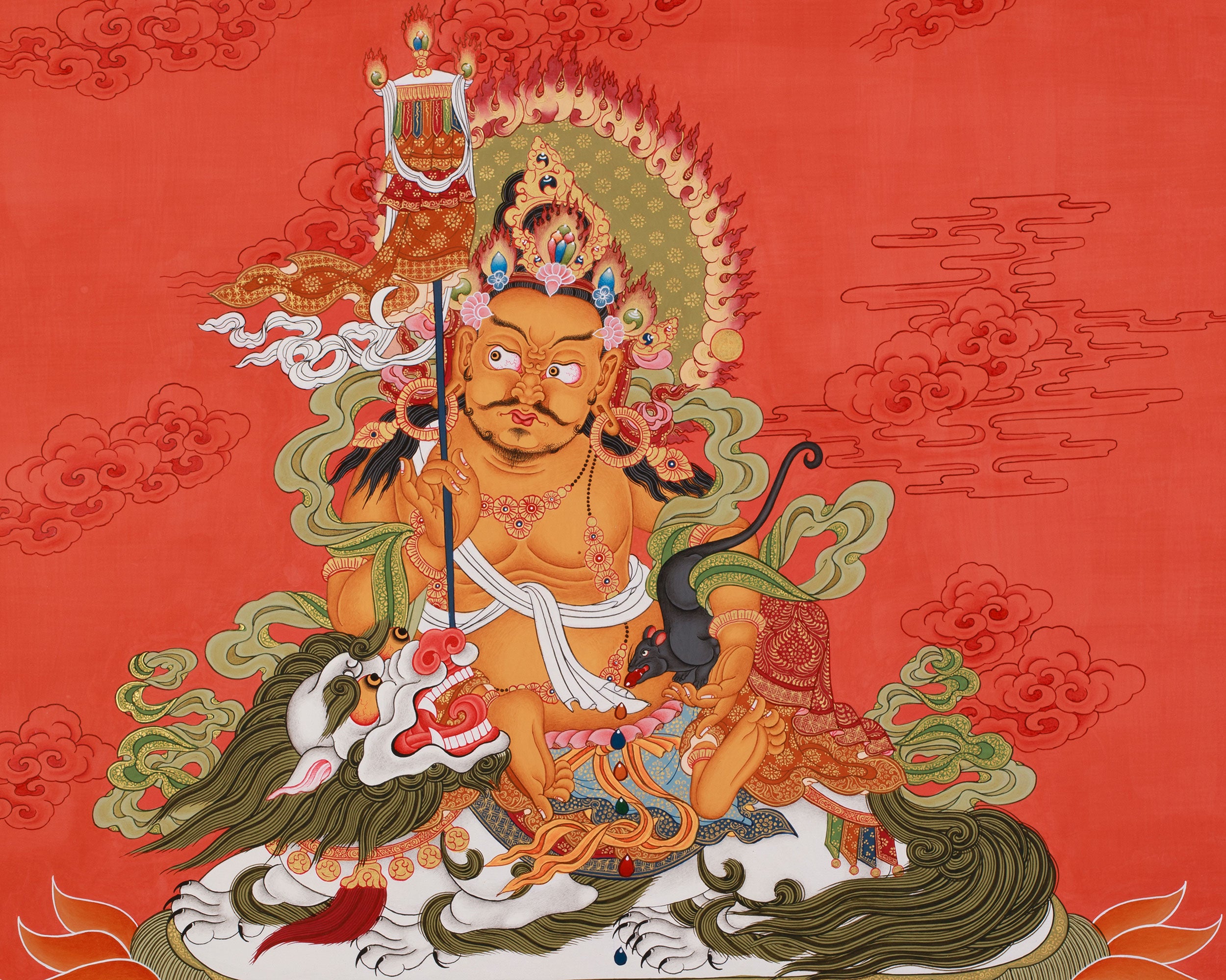 Namtoshe Buddha Thangka | Buddhist Art for Wealth and Protection