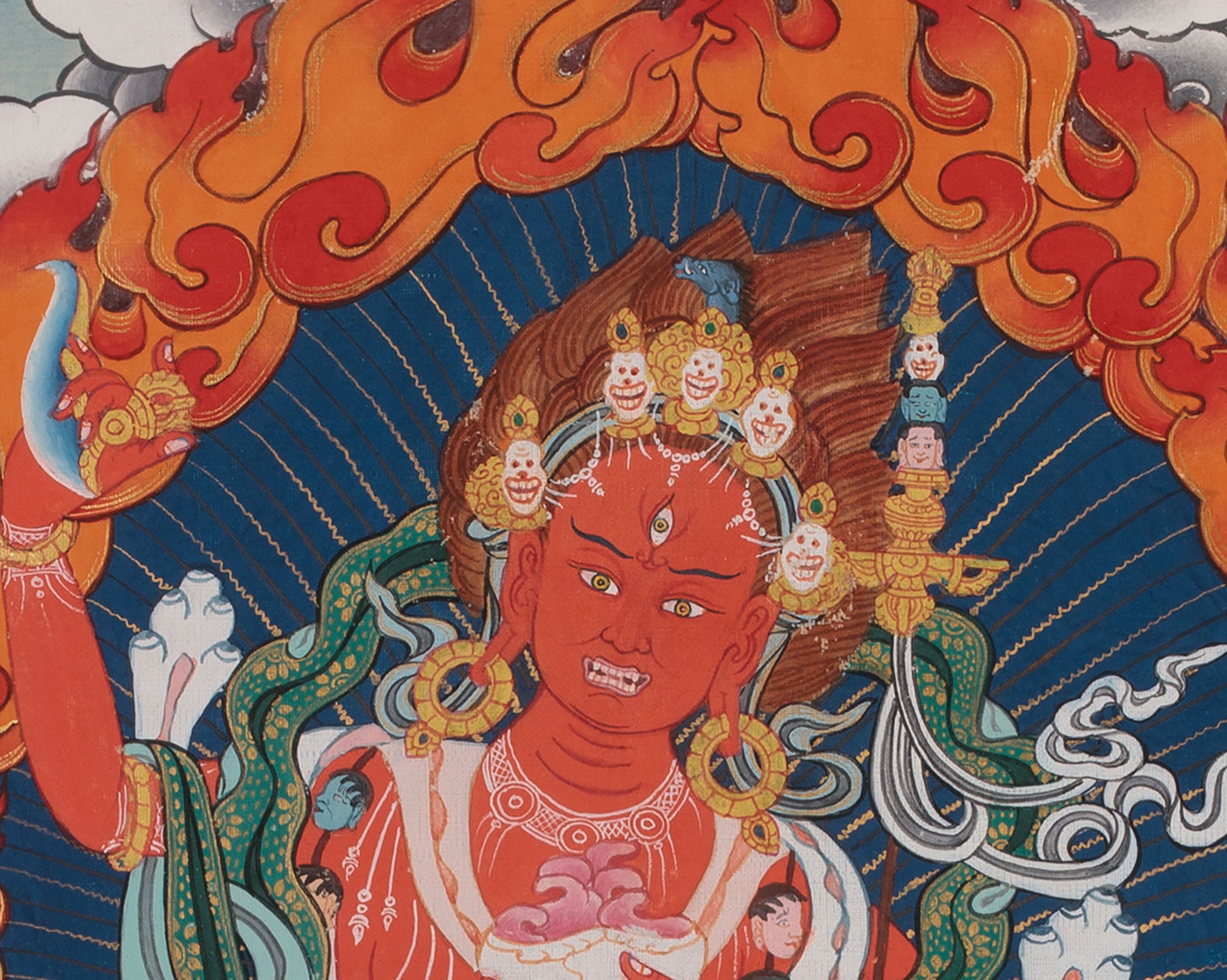 Dorje Phagmo, Dakini Thangka with Broacde | Wisdom and Power