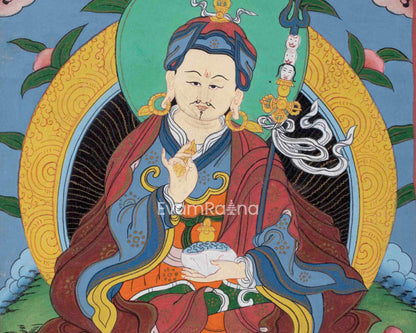 Vintage Guru Rinpoche Thangka | Padmasambhava Thangka