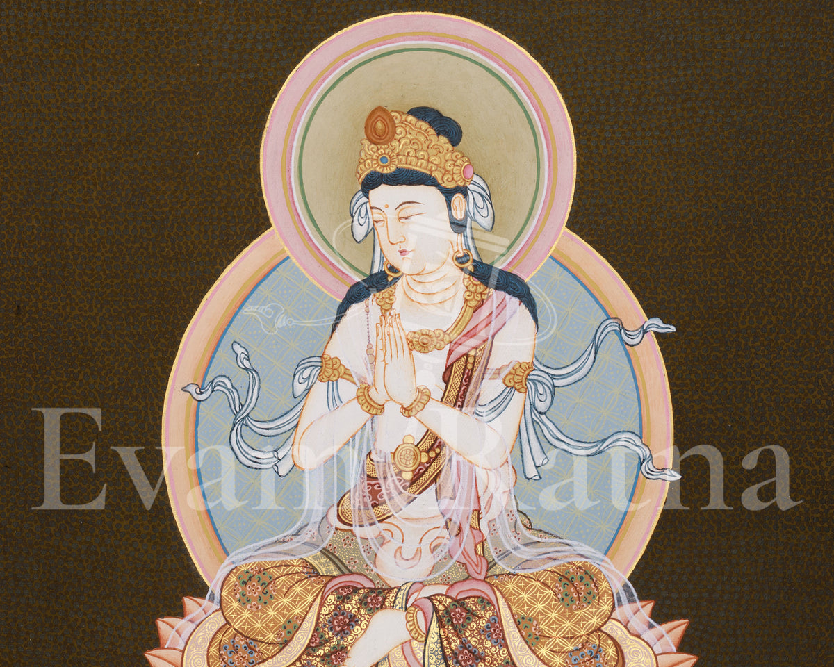 Buddha Samantabhadra | A Sacred Japanese Style Thangka of the Buddha of Universal