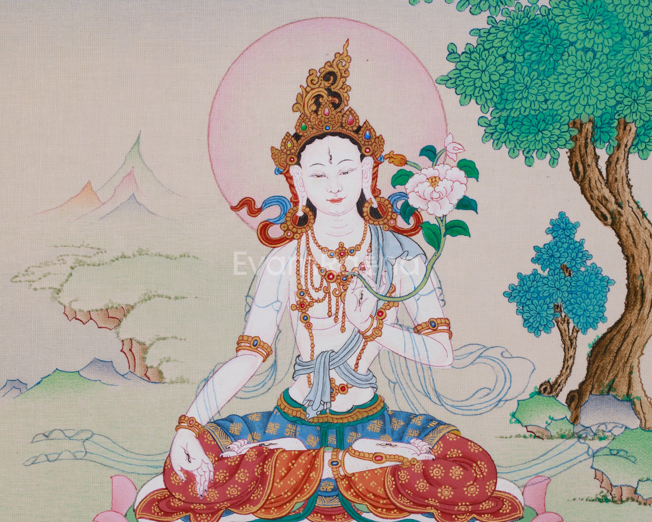 Longevity Symbol White Tara | Goddess of Healing and Compassion